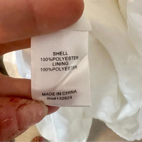 New NWT Lovers + Friends ALIZE MINI DRESS White Dot Bow sz XS $238 puff sleeve - Picture 8 of 10